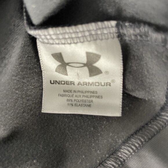 Under Amour Men's Quarter Zip Tab Collar Pullover Grey Fleece Large - Picture 3 of 7